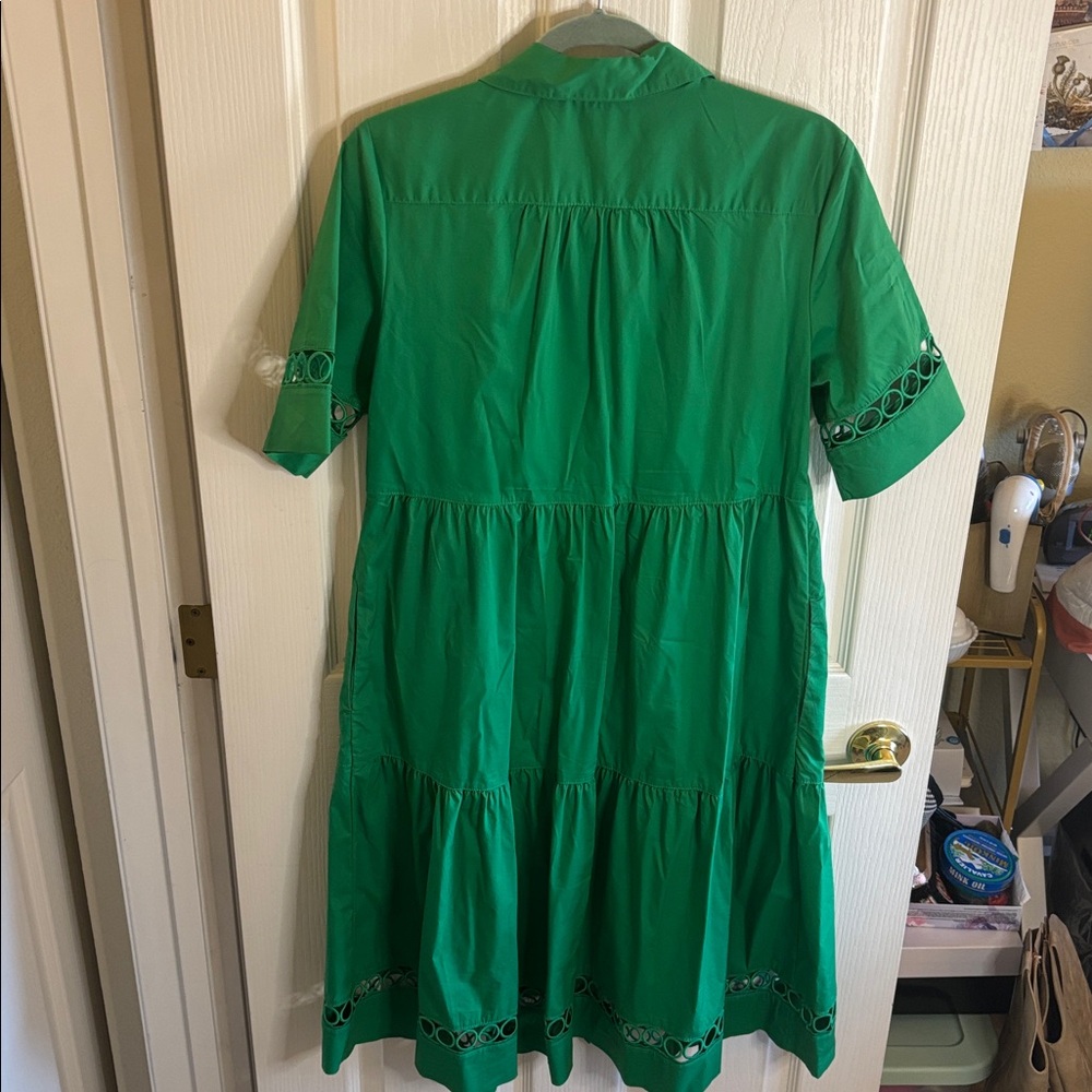 JOAN RIVERS | Bright, kelly green dress, small, short sleeve - EUC - Picture 5 of 7